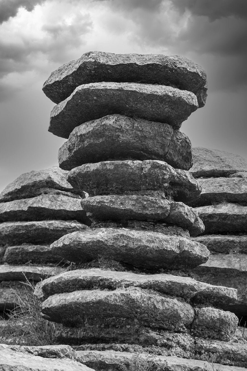 Background Pattern with Rocks About